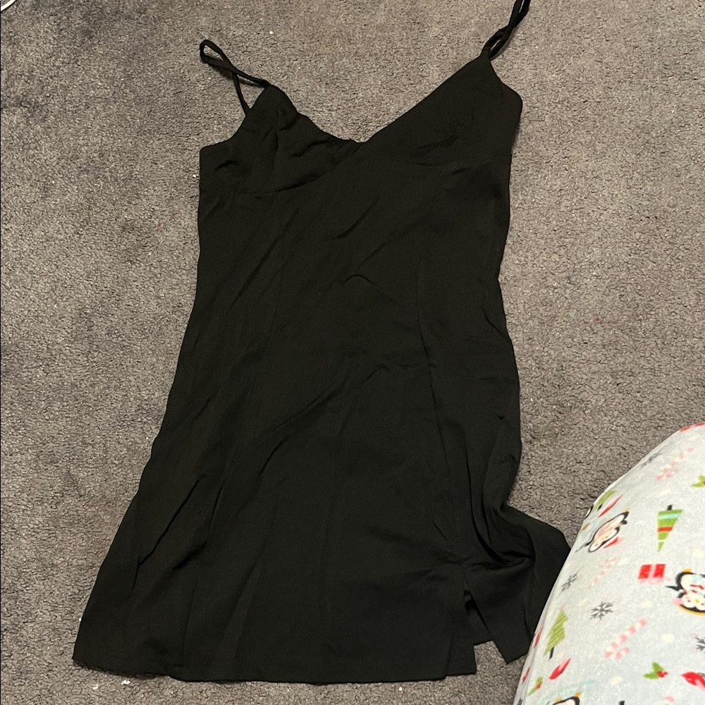 Elegant Black Slip Dress